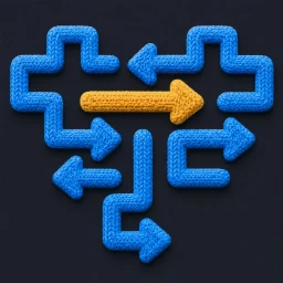 Icono de Puzzle de Flechas: Lógica